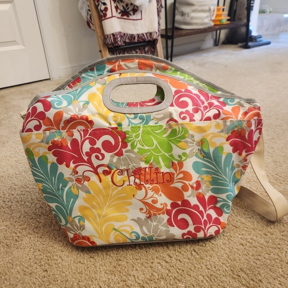 Thirty One Thermal Tote Large Hand Bag Picnic Colorful Multicolor  #O‎